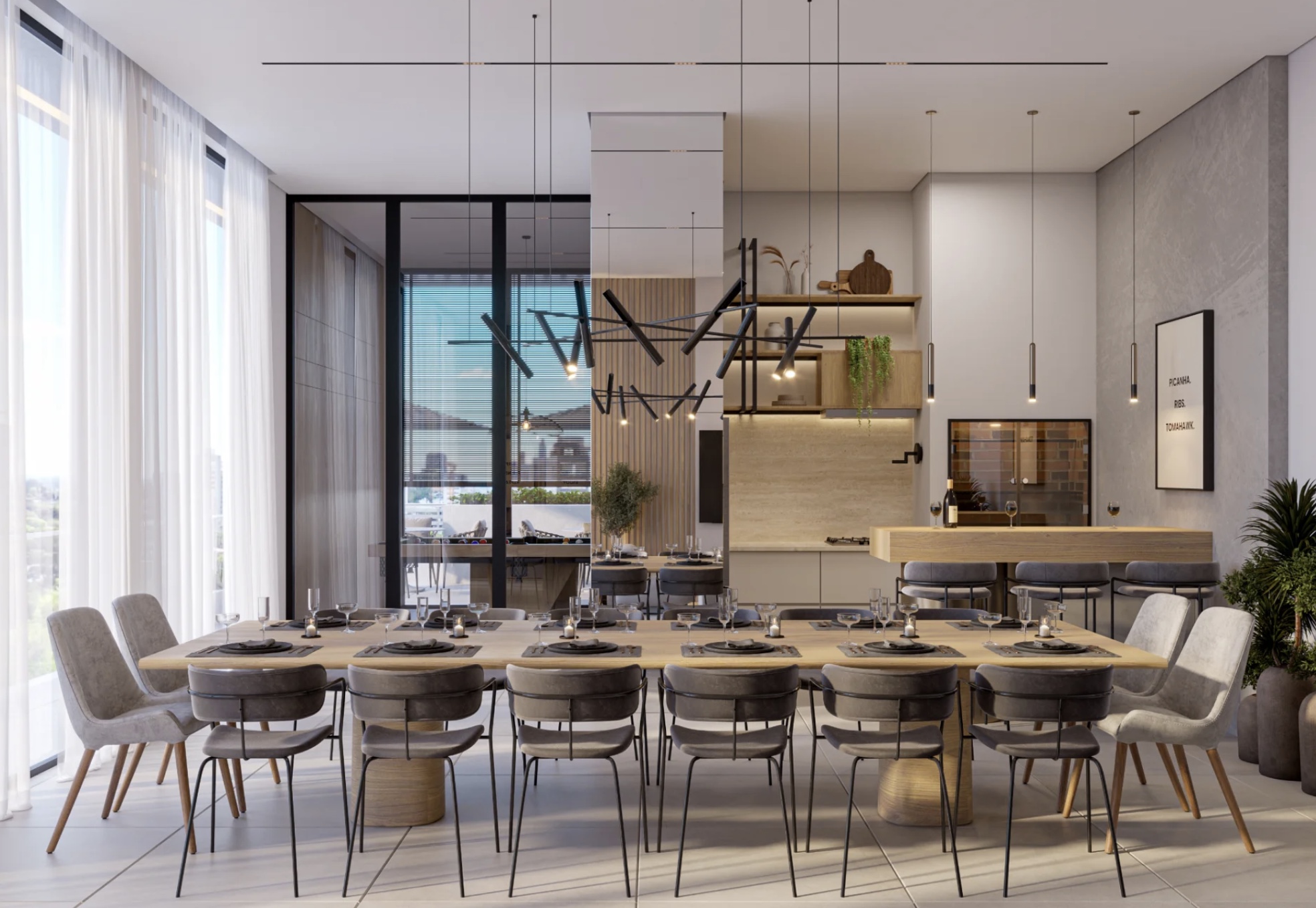 Espaço gourmet Aires de Gaulle